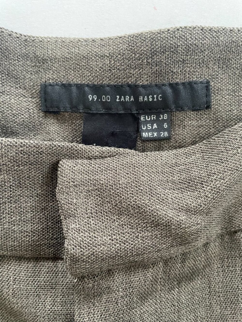 Vintage Zara Basic 2 Piece Blazer & Trousers Pant Suit Set Size 6 - Picture 9 of 16